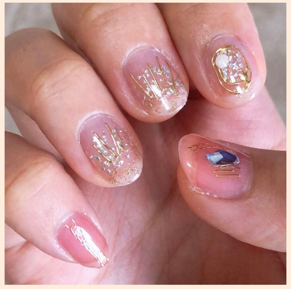 ネイルシール/Qoo10/ネイルシールを使ったクチコミ(3枚目)