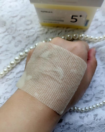 5番 白玉グルタチオンCフィルムパッド/numbuzin/トナーパッドを使ったクチコミ(5枚目)