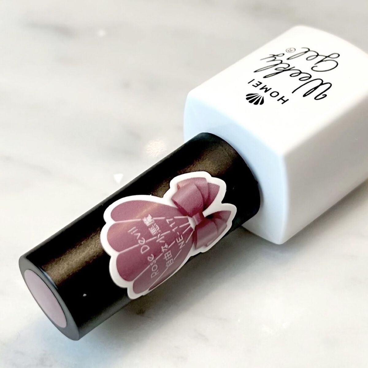 ウィークリージェル NE-117 ローズデビル(Rose Devil)/HOMEI/ジェルネイルを使ったクチコミ（1枚目）