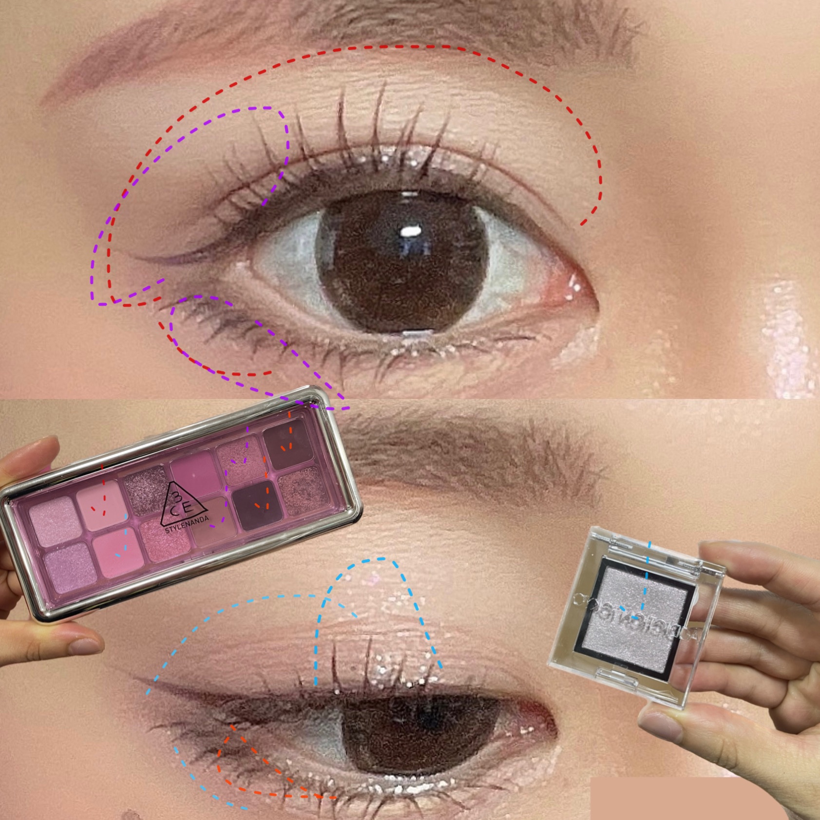 3CE ニューテイク アイシャドウパレット/3CE/アイシャドウパレットを使ったクチコミ（3枚目）