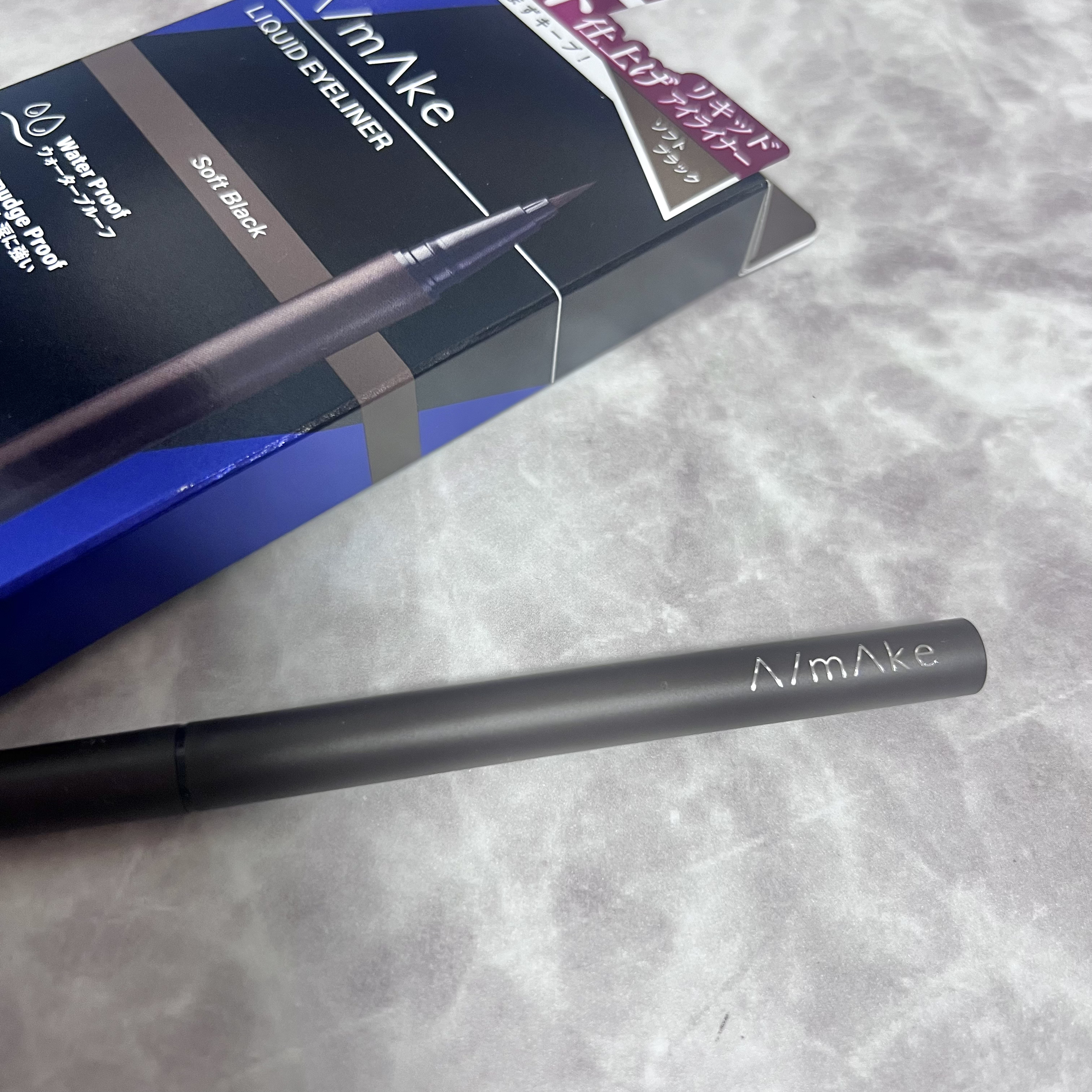 エーメイク マットリキッドアイライナー  ソフトブラック/A/mAke/リキッドアイライナーを使ったクチコミ（2枚目）