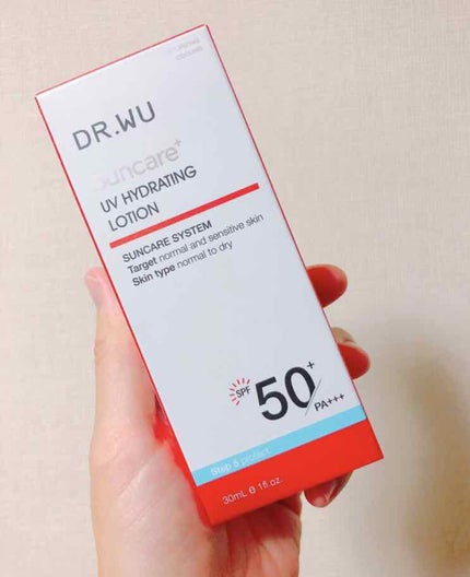サンスクリーン+モイスト(色付き)<日焼け止め>/DR.WU/日焼け止めローションを使ったクチコミ(1枚目)