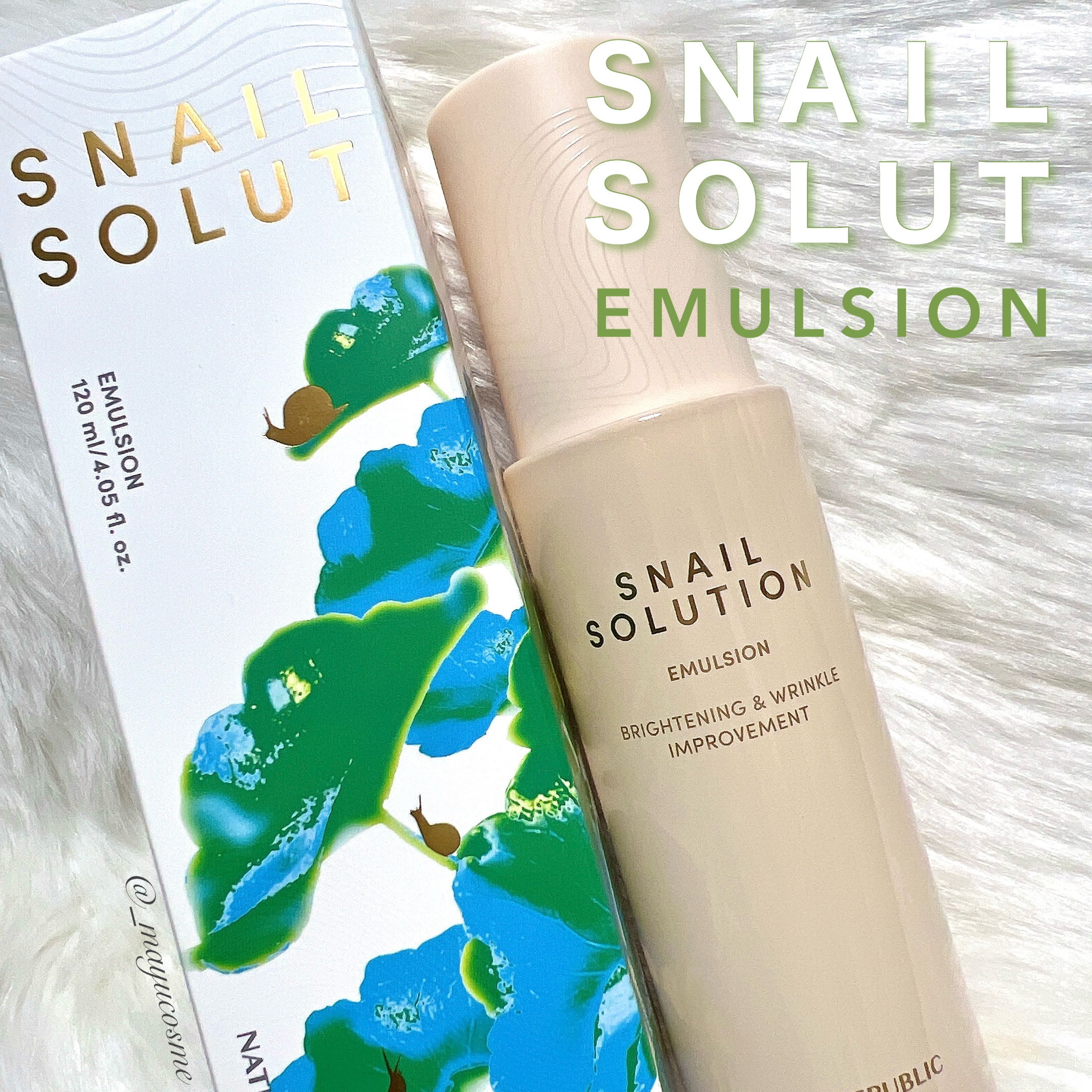 スネイル ソリューション エマルジョン/ネイチャーリパブリック/その他スキンケアを使ったクチコミ（1枚目）