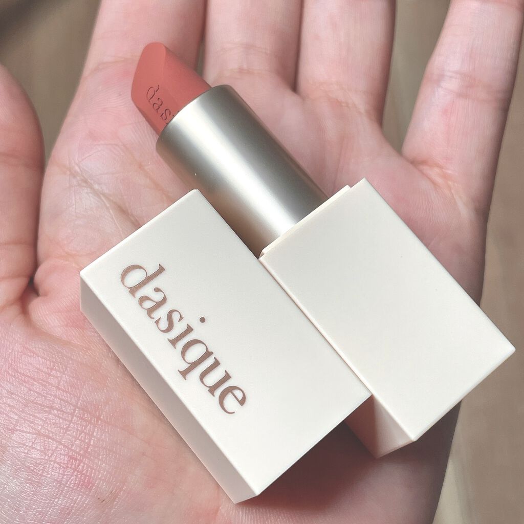 ソフトベルベット リップスティック 02 メープルラテ/dasique/口紅を使ったクチコミ（2枚目）