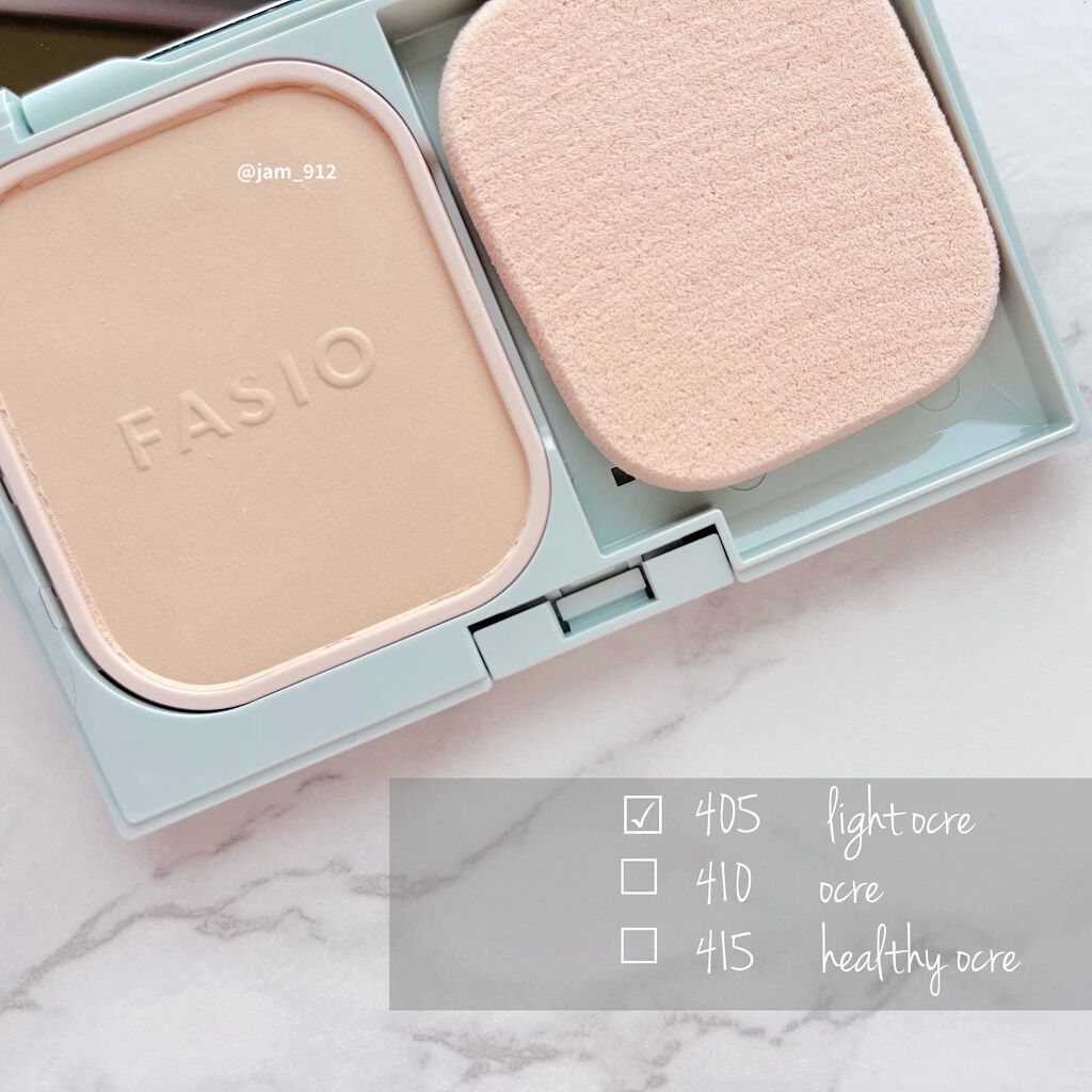 エアリーステイ パウダーファンデーション 405 ライトオークル/FASIO/パウダーファンデーションを使ったクチコミ（2枚目）