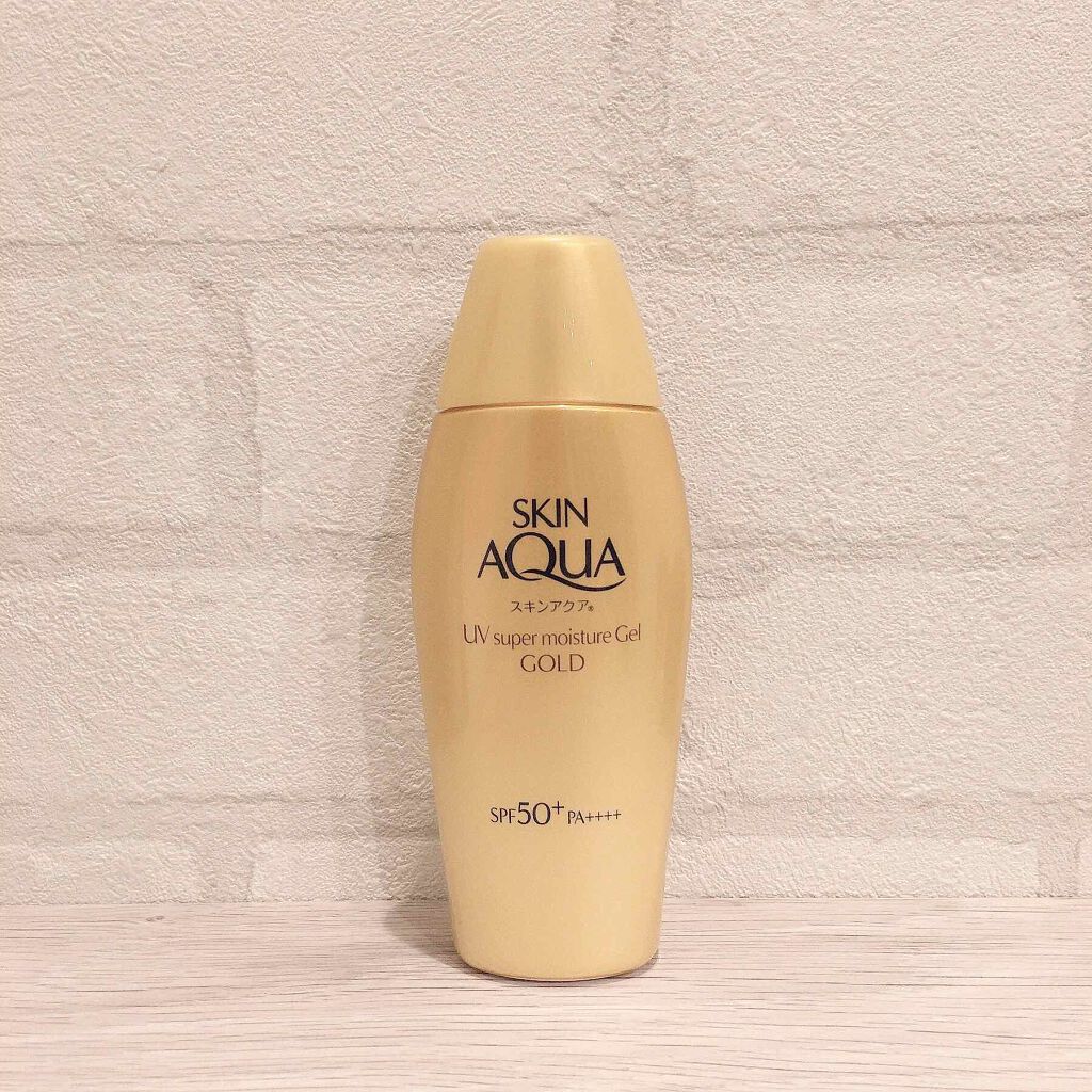スーパーモイスチャージェルゴールド/スキンアクア/日焼け止めジェルを使ったクチコミ（1枚目）