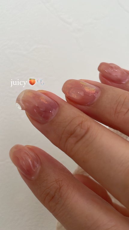 nude color gel/LALONA/ジェルネイルを使ったクチコミ(3枚目)