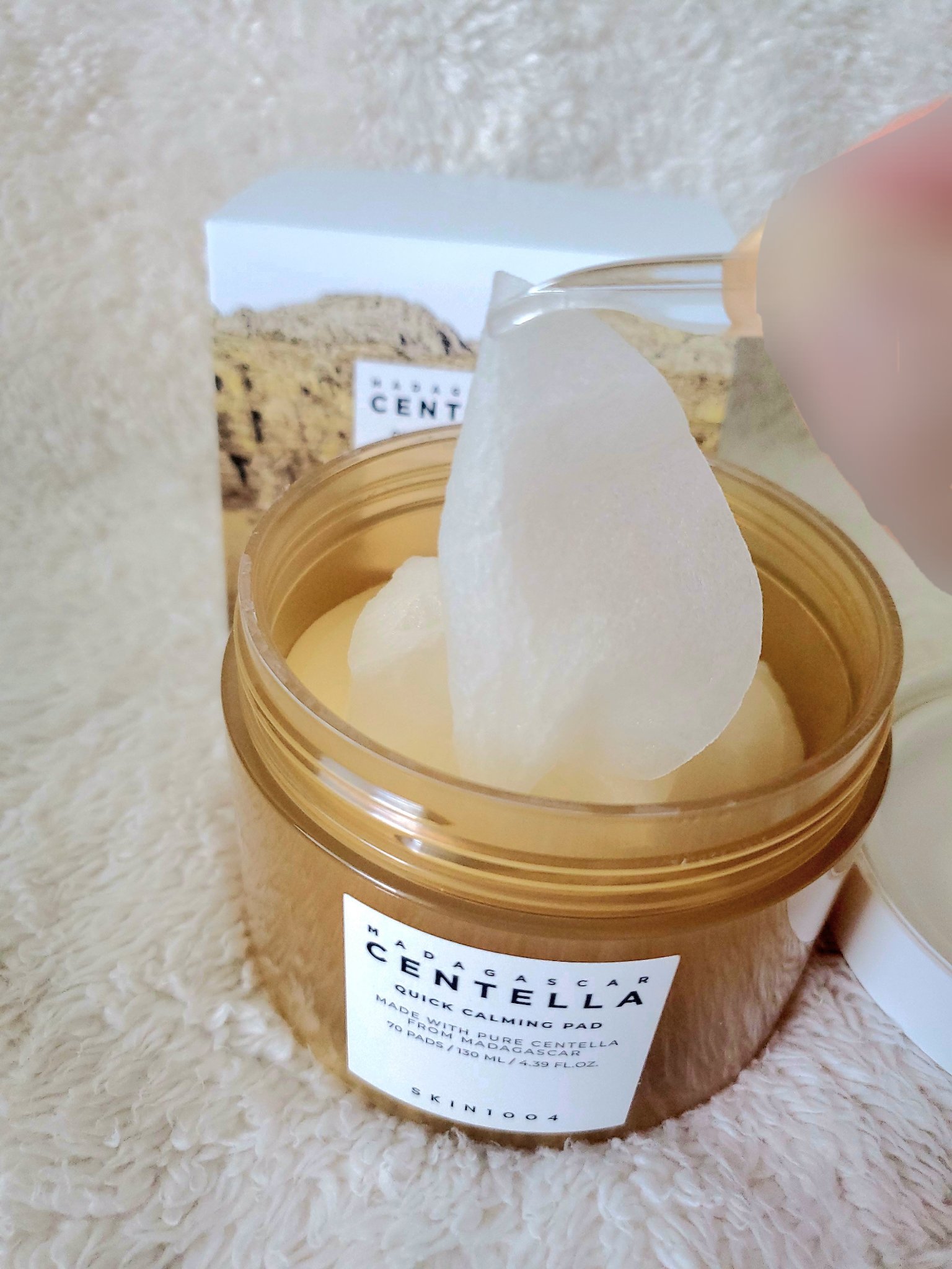 センテラ クイックカーミングパッド/SKIN1004/トナーパッドを使ったクチコミ（2枚目）