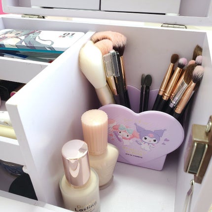 コスメツールスタンド(マイメロディ&クロミ)/セリア/その他化粧小物を使ったクチコミ(4枚目)