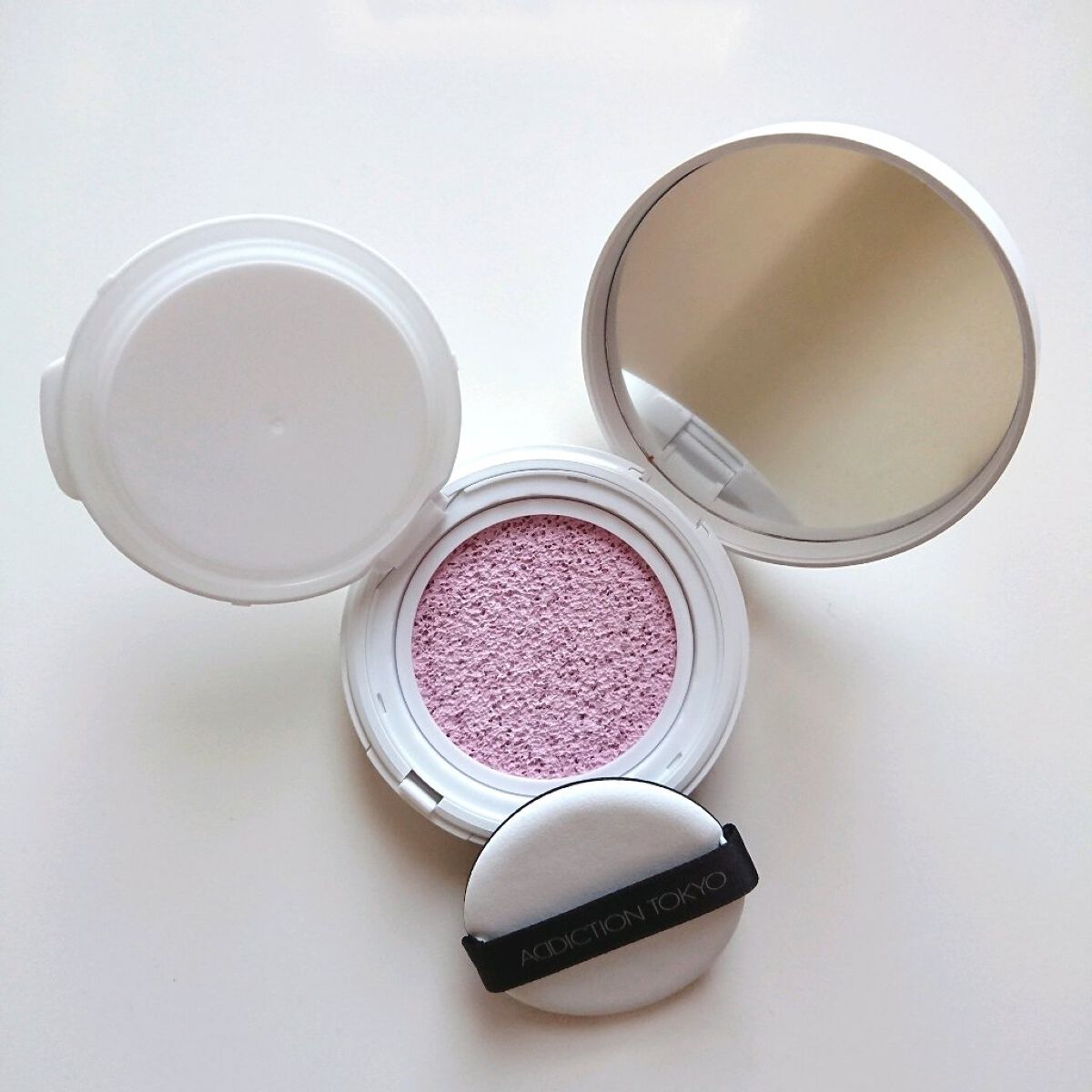 アディクション スキンケアUV タッチアップ クッション 002 Rosy Lavender/ADDICTION/クッションファンデーションを使ったクチコミ（1枚目）