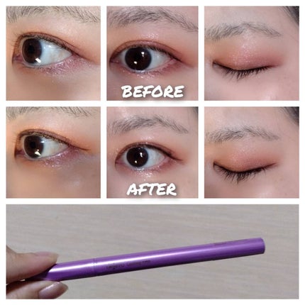 「密着アイライナー」ショート筆リキッド/デジャヴュ/リキッドアイライナーを使ったクチコミ(3枚目)