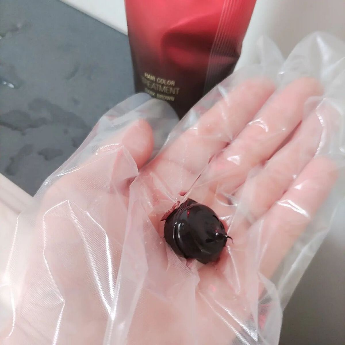 RJヘアカラートリートメント/アピセラピーコスメティクス/洗い流すヘアトリートメントを使ったクチコミ（2枚目）