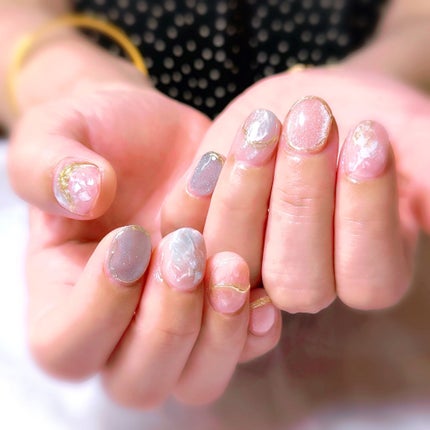 #ジェルネイル,#ネイル,#ジェル夏ネイル,#ニュアンスネイル,#マグネットネイル,#夏ネイルのネイルデザイン