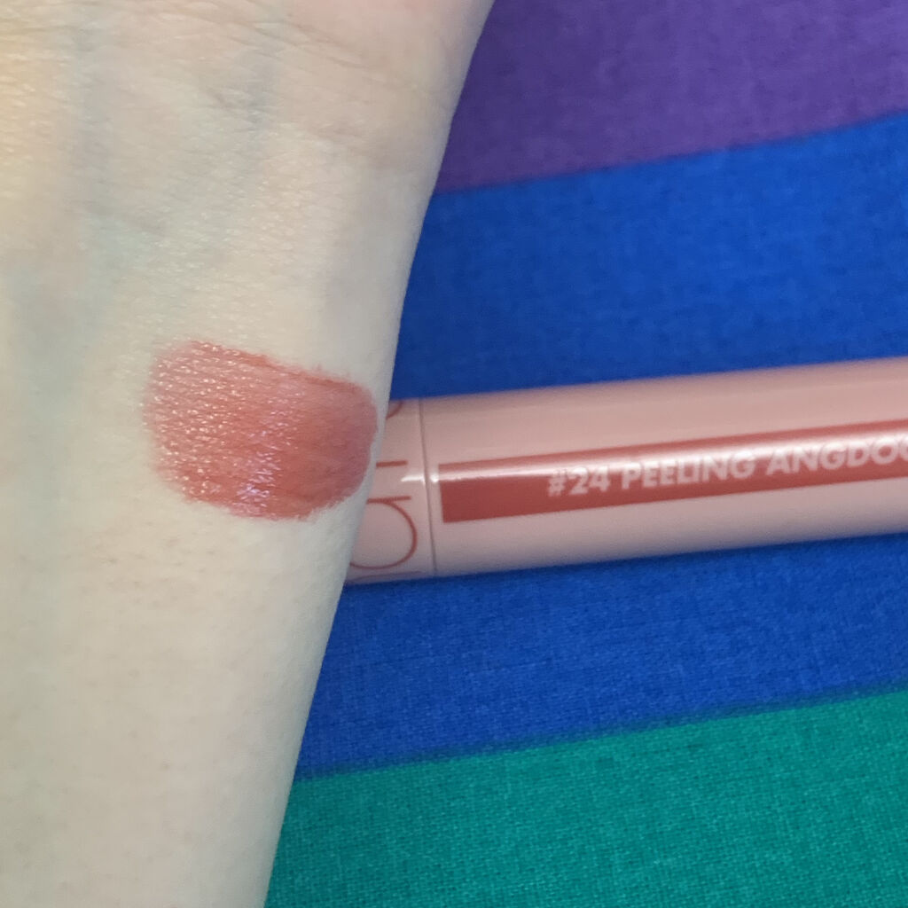 ジューシーラスティングティント/rom&nd/リップティントを使ったクチコミ（3枚目）