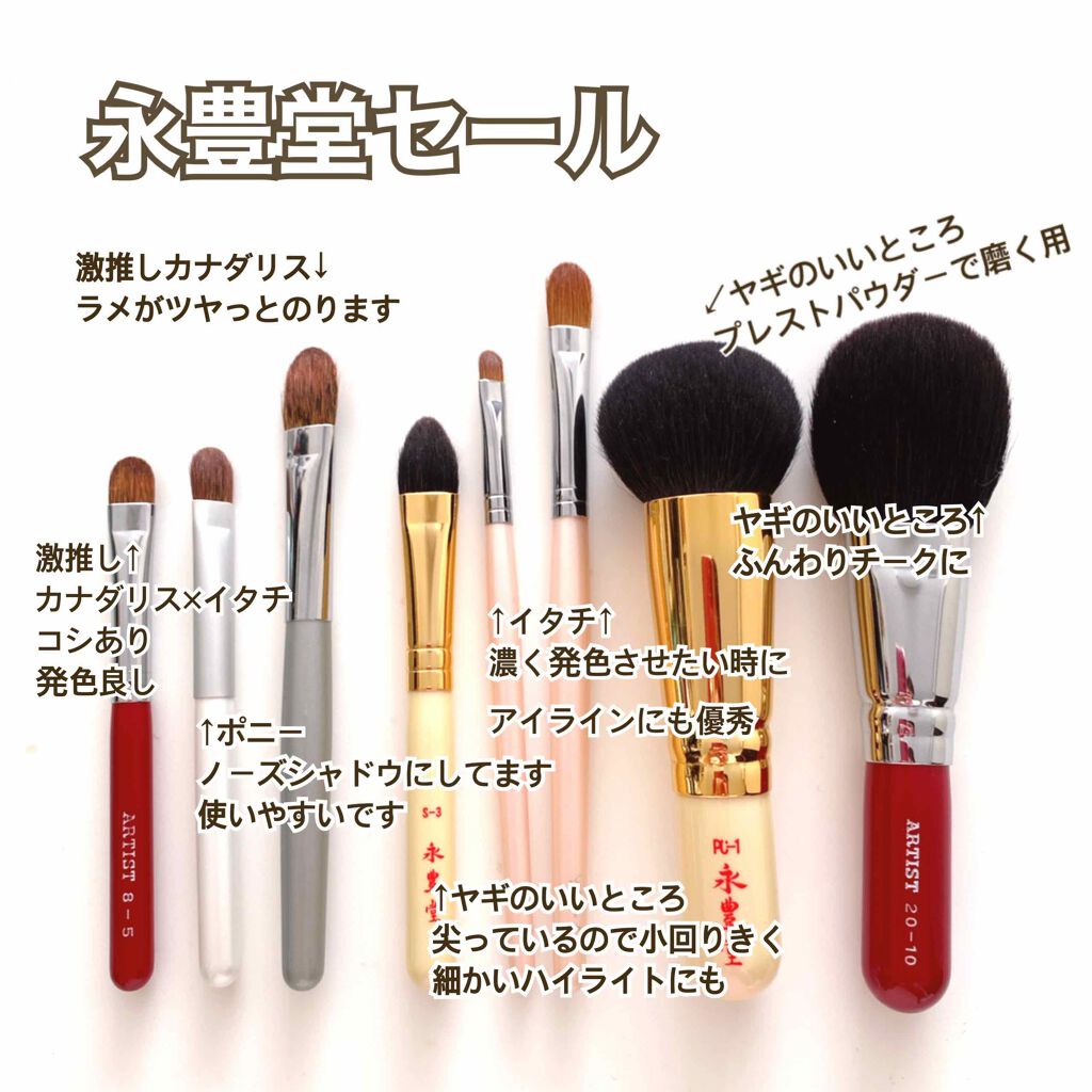 パウダーブラシ/永豊堂/メイクブラシを使ったクチコミ(1枚目)