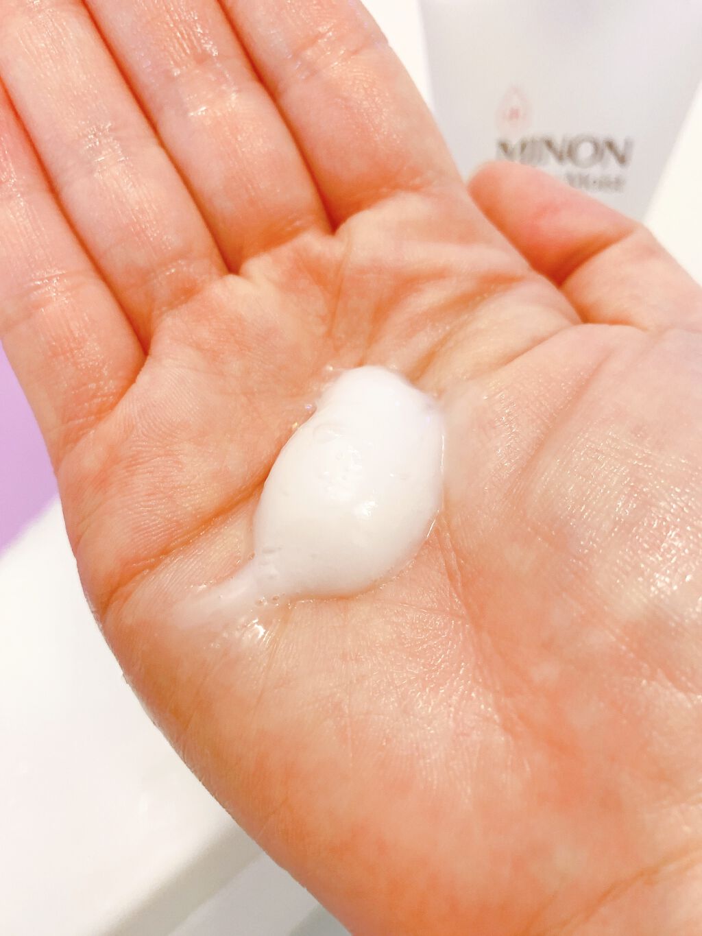 アミノモイスト モイストクリーミィ ウォッシュ/ミノン/洗顔フォームを使ったクチコミ（3枚目）