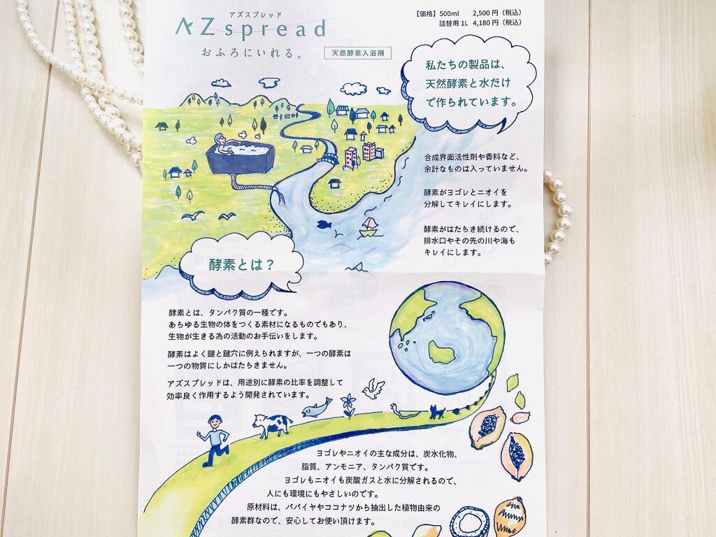 AZspread 入浴剤 おふろにいれる。/AZseed japan/バスグッズを使ったクチコミ(8枚目)