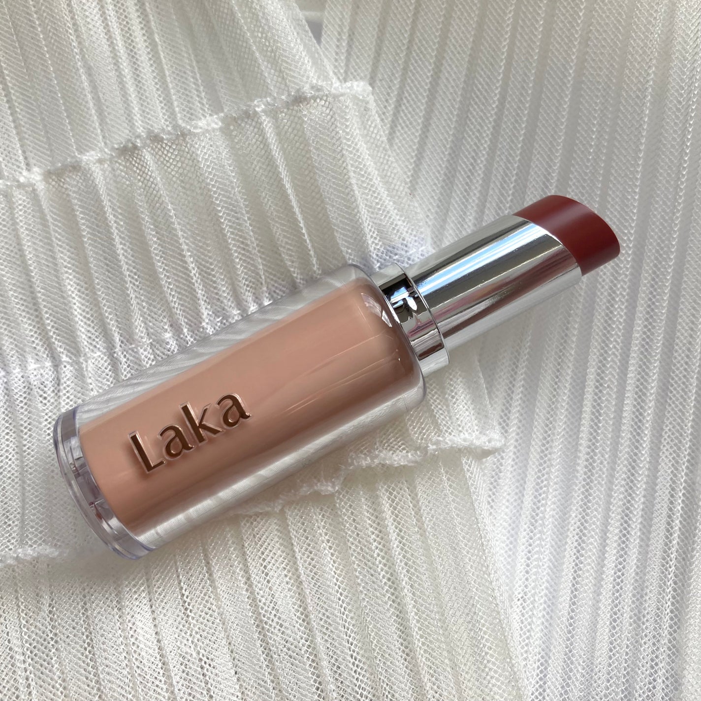 梅ちゃんアラフィフツヤ肌オタク on LIPS 「𓅪𓂃𓈒𓏸~この光沢感、ガラス玉~@laka.official━..」(5枚目)