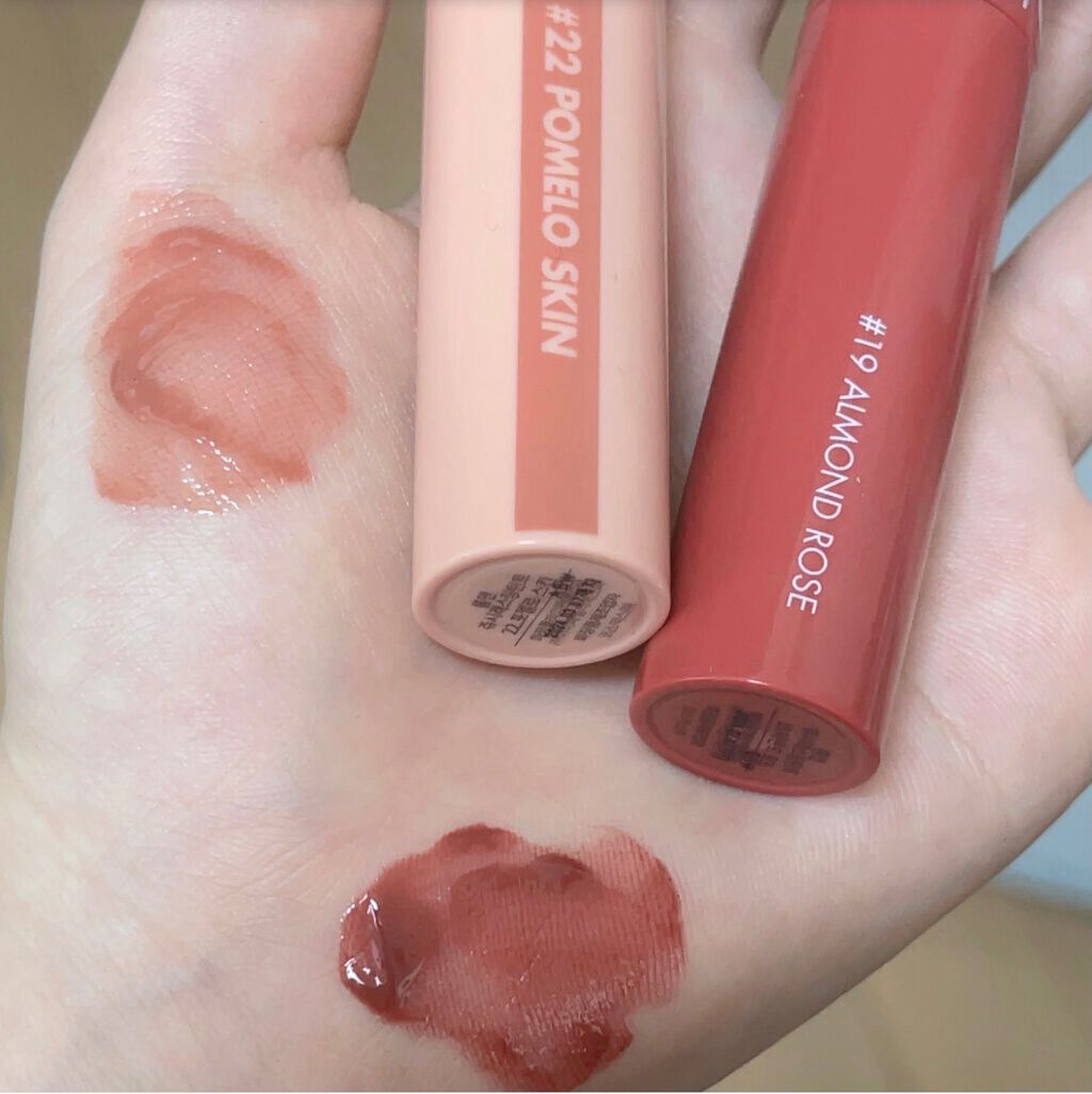 ジューシーラスティングティント/rom&nd/リップティントを使ったクチコミ(2枚目)