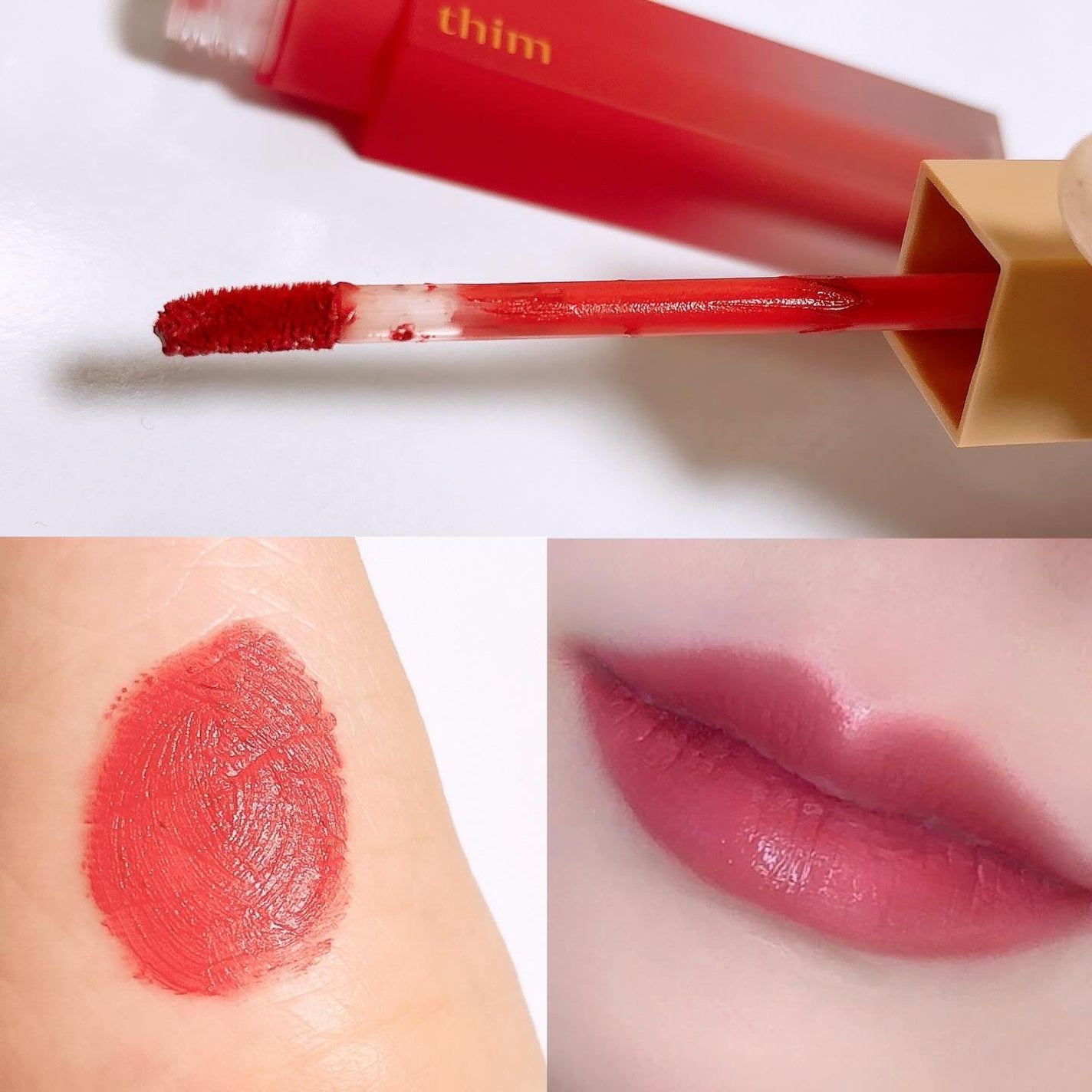 シアーマットリキッドリップ/thim/口紅を使ったクチコミ(3枚目)