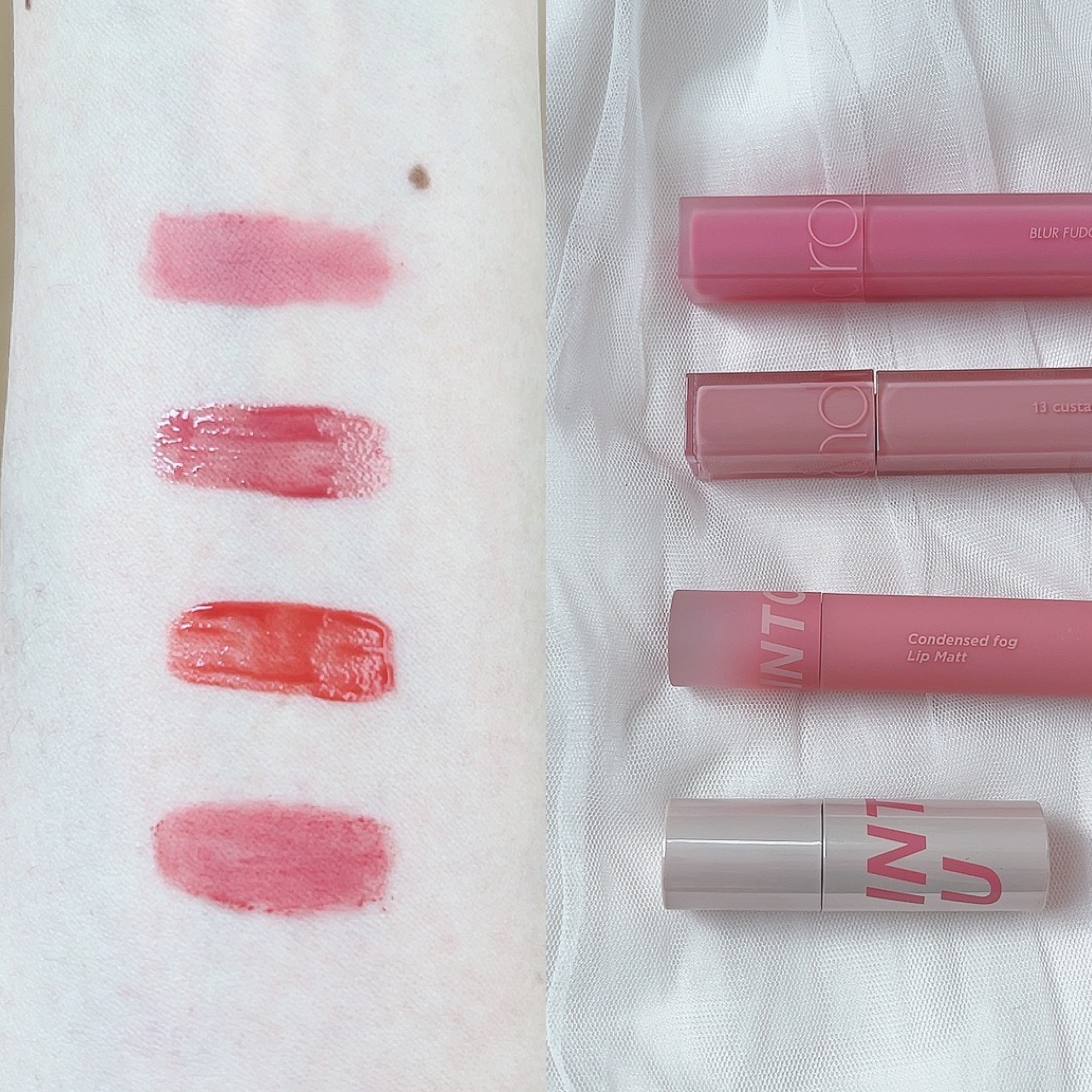 rom&nd ブラーファッジティント 13 クーリングアップ(COOLING UP)/rom&nd/リップティントを使ったクチコミ（3枚目）