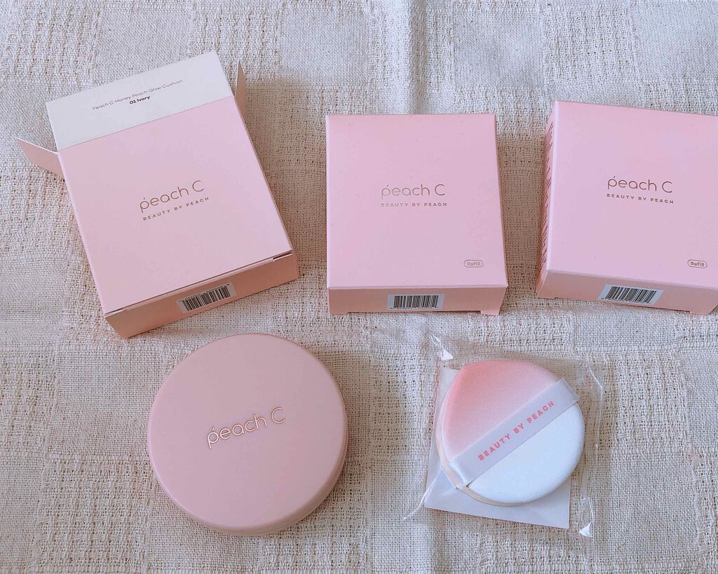 ハニーピーチグロウ クッション/Peach C/クッションファンデーションを使ったクチコミ（1枚目）