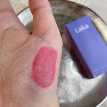 フラワーキャプチャーティント/Laka/口紅を使ったクチコミ(3枚目)