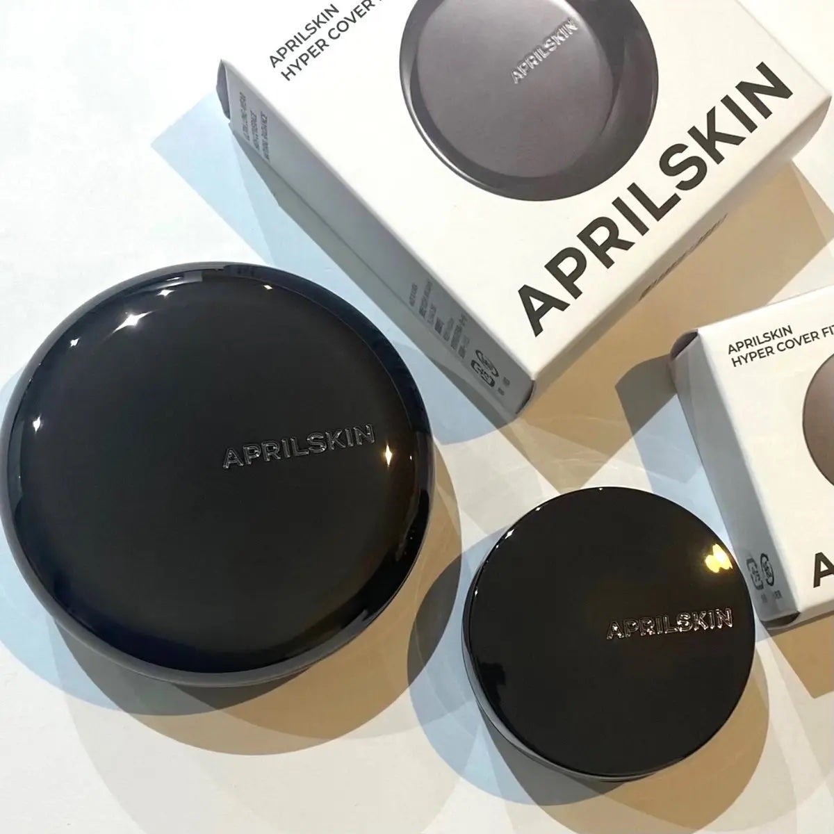 ハイパーカバーフィットクッション グラファイト/APRILSKIN/クッションファンデーションを使ったクチコミ(1枚目)