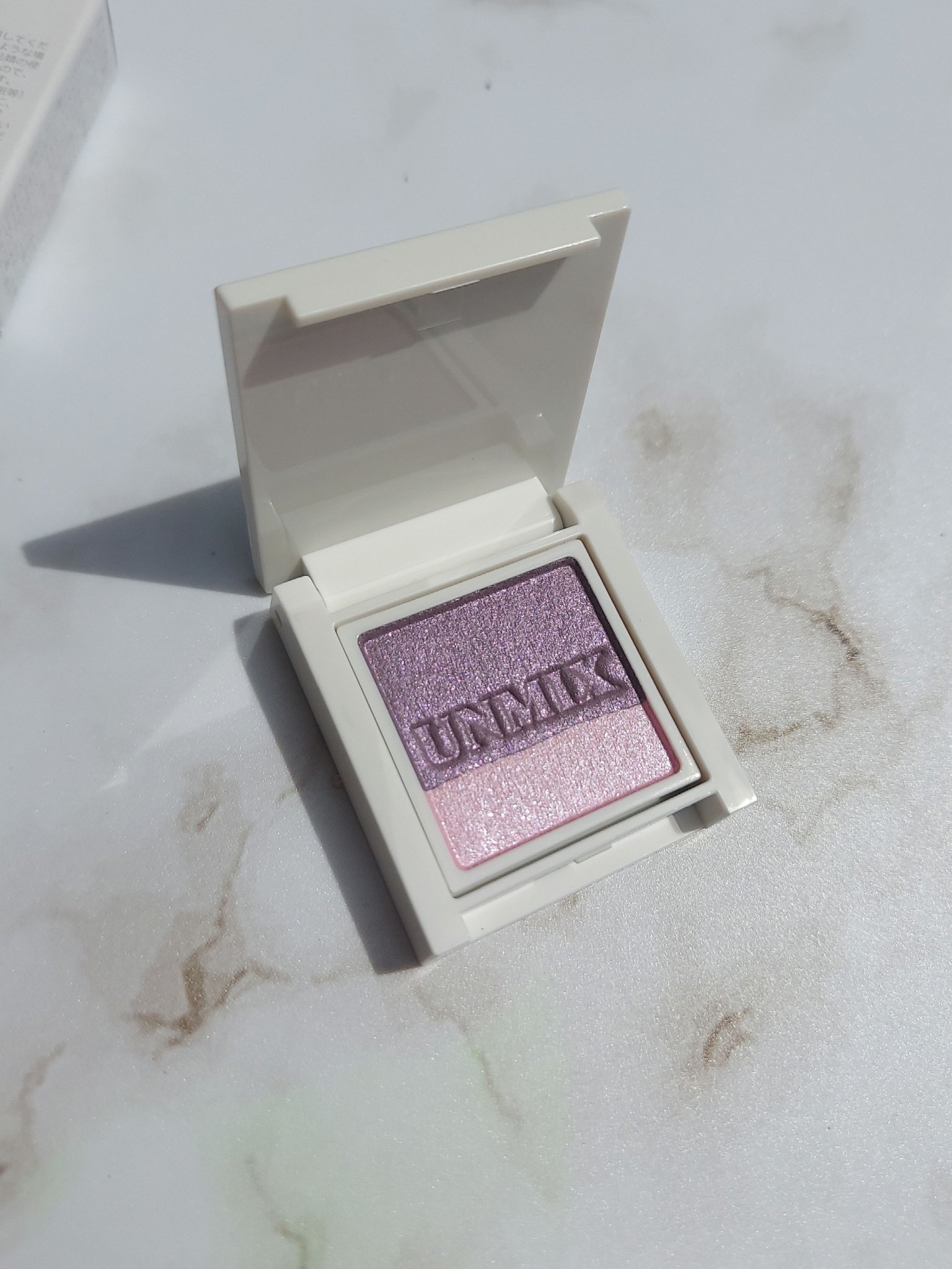 アイリッドニュアンス ダブル 02 フローズンピンク/UNMIX/アイシャドウパレットを使ったクチコミ（1枚目）