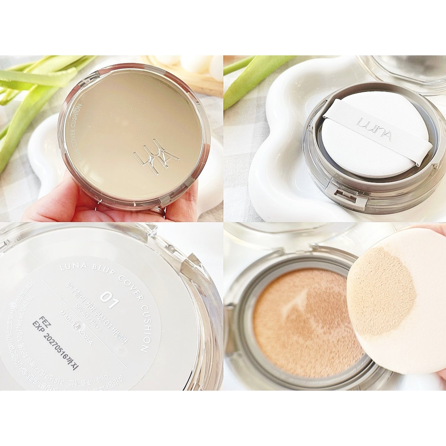 ブラーカバークッション/LUNA/クッションファンデーションを使ったクチコミ(2枚目)