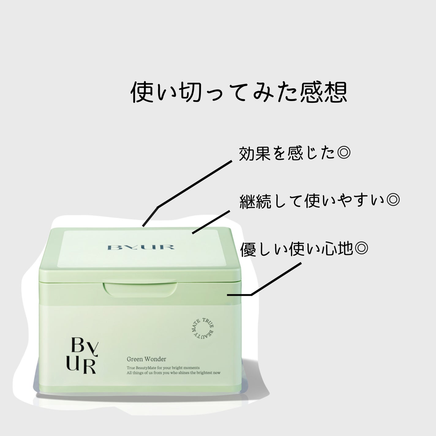 バイユア スージンググリーン デイリーアクアセラムマスク/ByUR/シートマスク・パックを使ったクチコミ(1枚目)