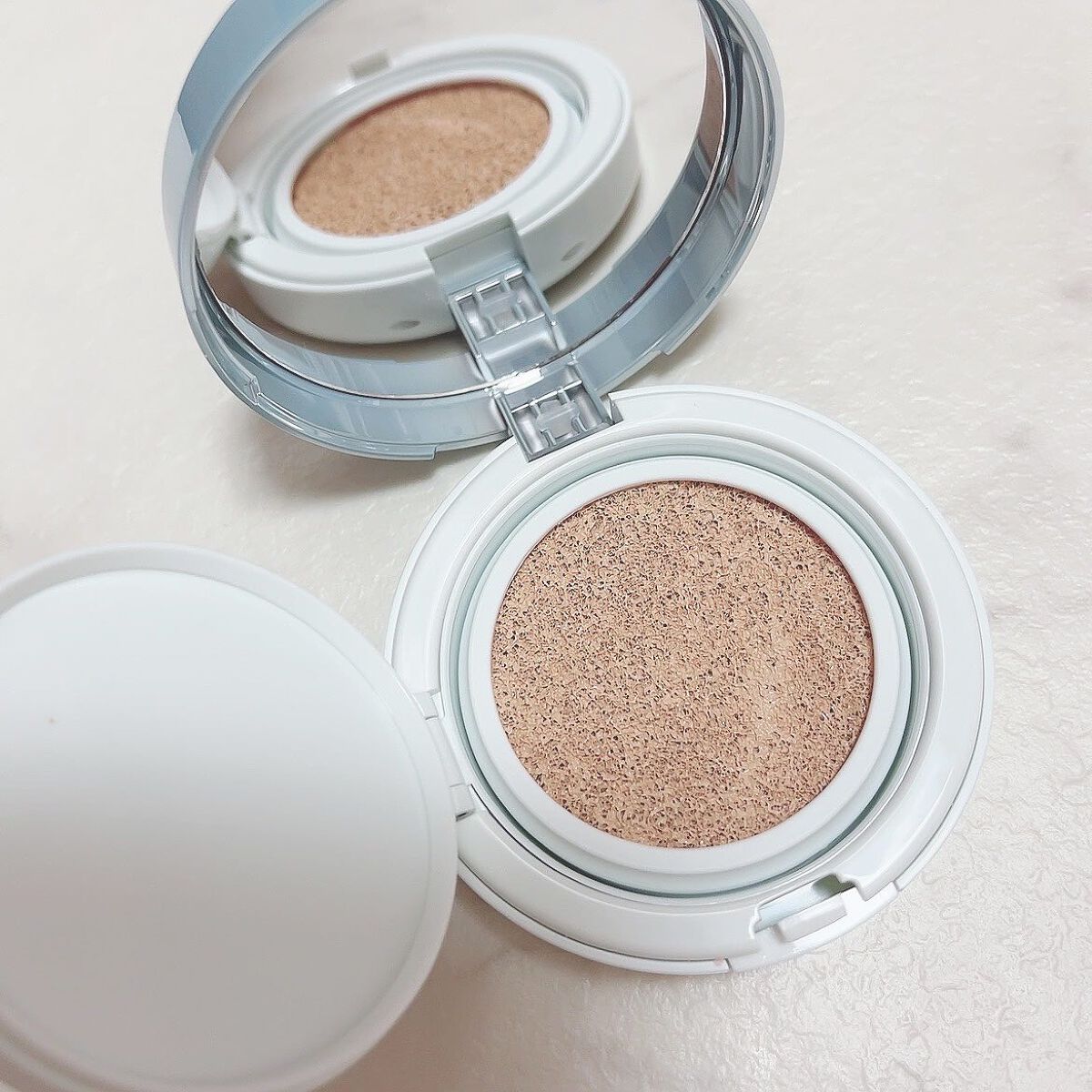 ビジョンファンデーション クッションクール/エクスボーテ/クッションファンデーションを使ったクチコミ（3枚目）