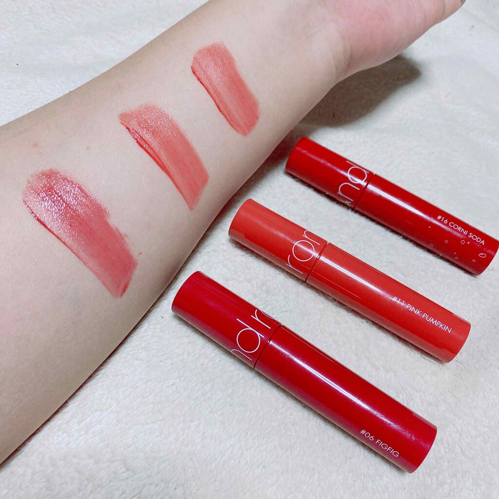 ジューシーラスティングティント/rom&nd/リップティントを使ったクチコミ(2枚目)