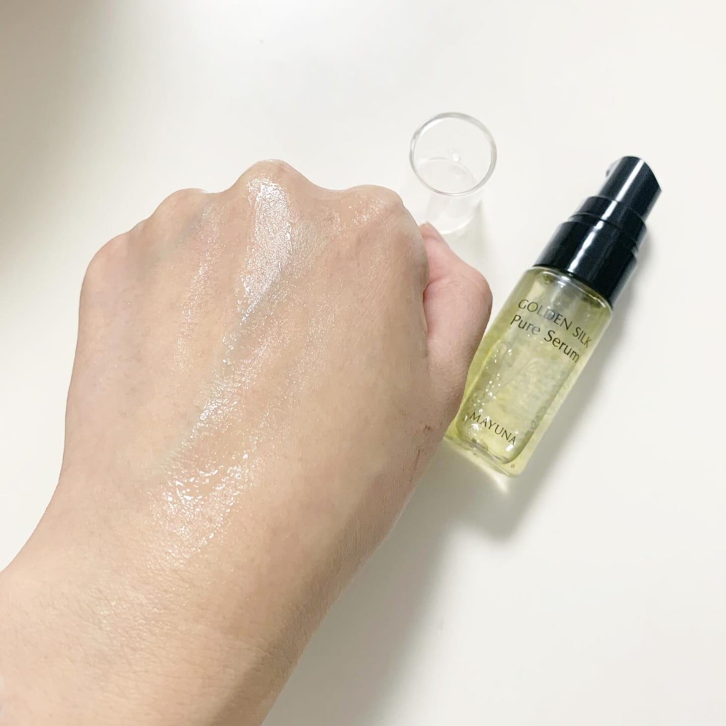 ゴールデンシルク ピュアセラム/MAYUNA/美容液を使ったクチコミ(4枚目)