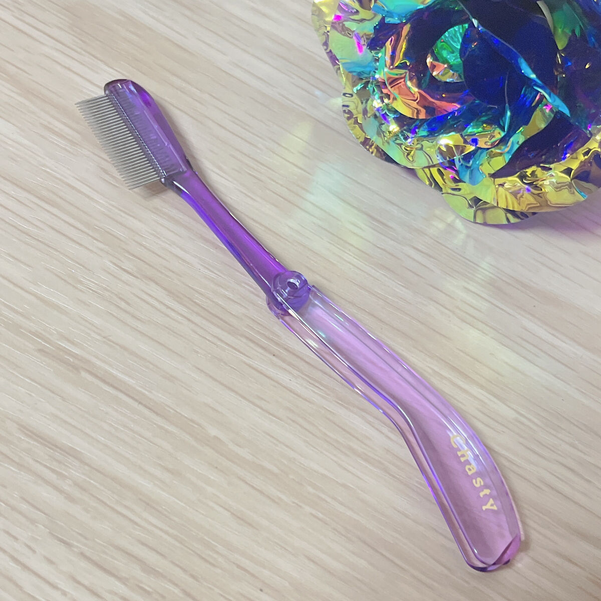 マスカラコーム メタルN（ナチュラル）/チャスティ/その他化粧小物を使ったクチコミ（2枚目）