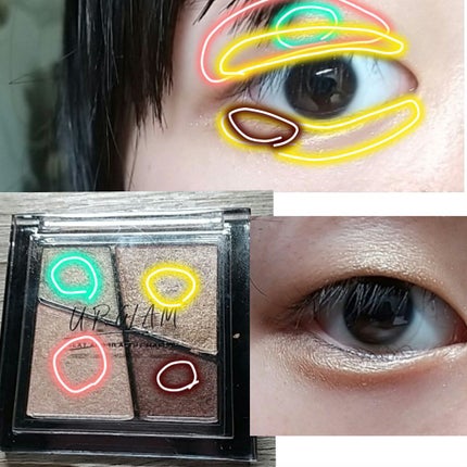 UR GLAM VELVET EYE COLOR PALETTE/U R GLAM/アイシャドウパレットを使ったクチコミ(2枚目)