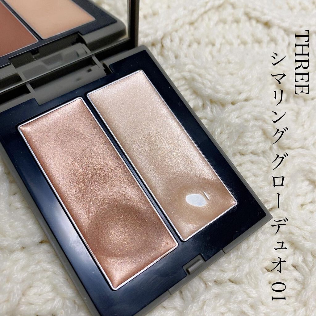 THREE シマリング グロー デュオ/THREE/クリームハイライトを使ったクチコミ(1枚目)