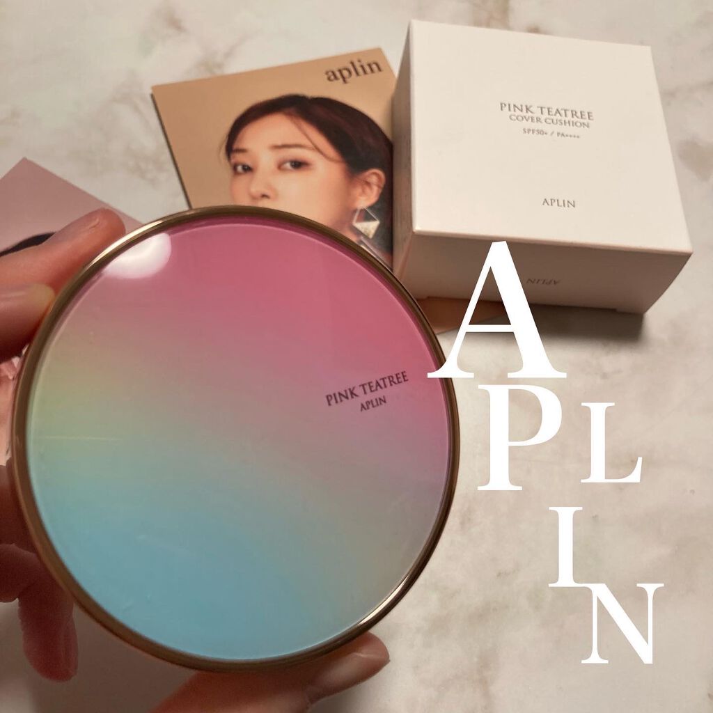 ピンクティーツリーカバークッション/APLIN/クッションファンデーションを使ったクチコミ（1枚目）