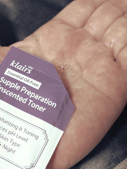 サプルプレパレーションアンセンテッドトナー(180ml)/Klairs/化粧水を使ったクチコミ(3枚目)