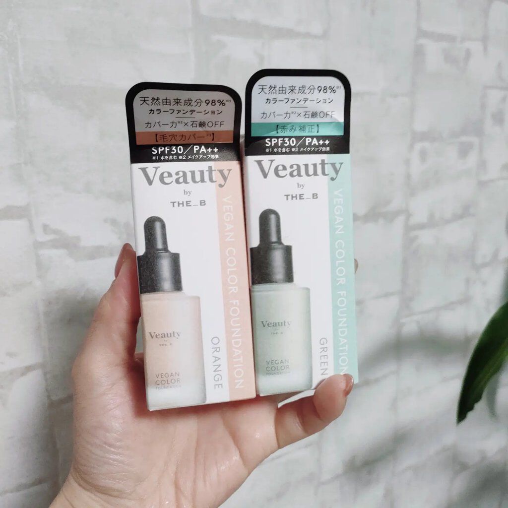 ヴィーガン カラーファンデーション/Veauty by THE_B/リキッドファンデーションを使ったクチコミ（1枚目）