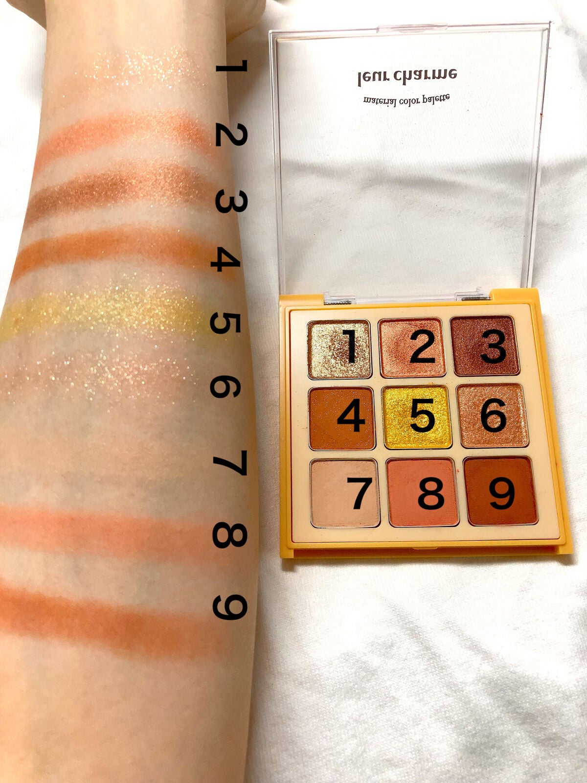 マテリアルカラーパレット/leur charme/アイシャドウパレットを使ったクチコミ(4枚目)