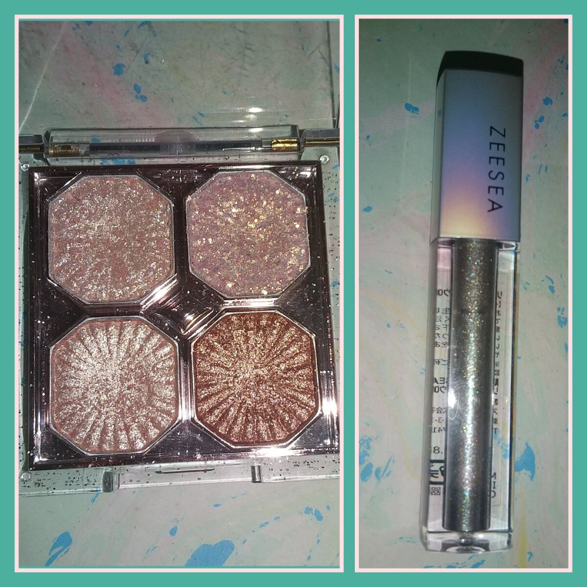 ダイヤモンドシリーズ 星空リキッドアイシャドウ/ZEESEA/リキッドアイシャドウを使ったクチコミ（2枚目）