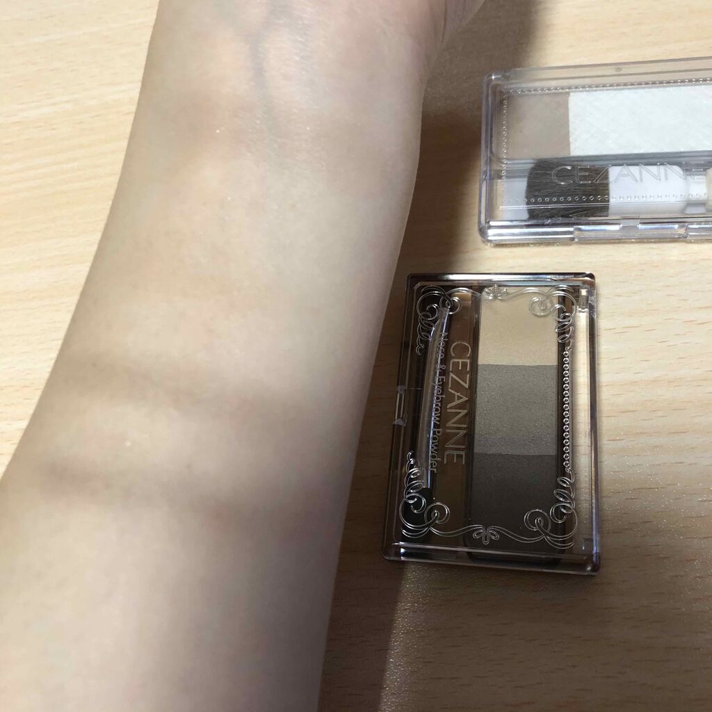 ノーズ＆アイブロウパウダー/CEZANNE/パウダーアイブロウを使ったクチコミ（3枚目）