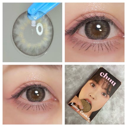 Sunny Cookie/chuu LENS/カラーコンタクトレンズを使ったクチコミ(1枚目)