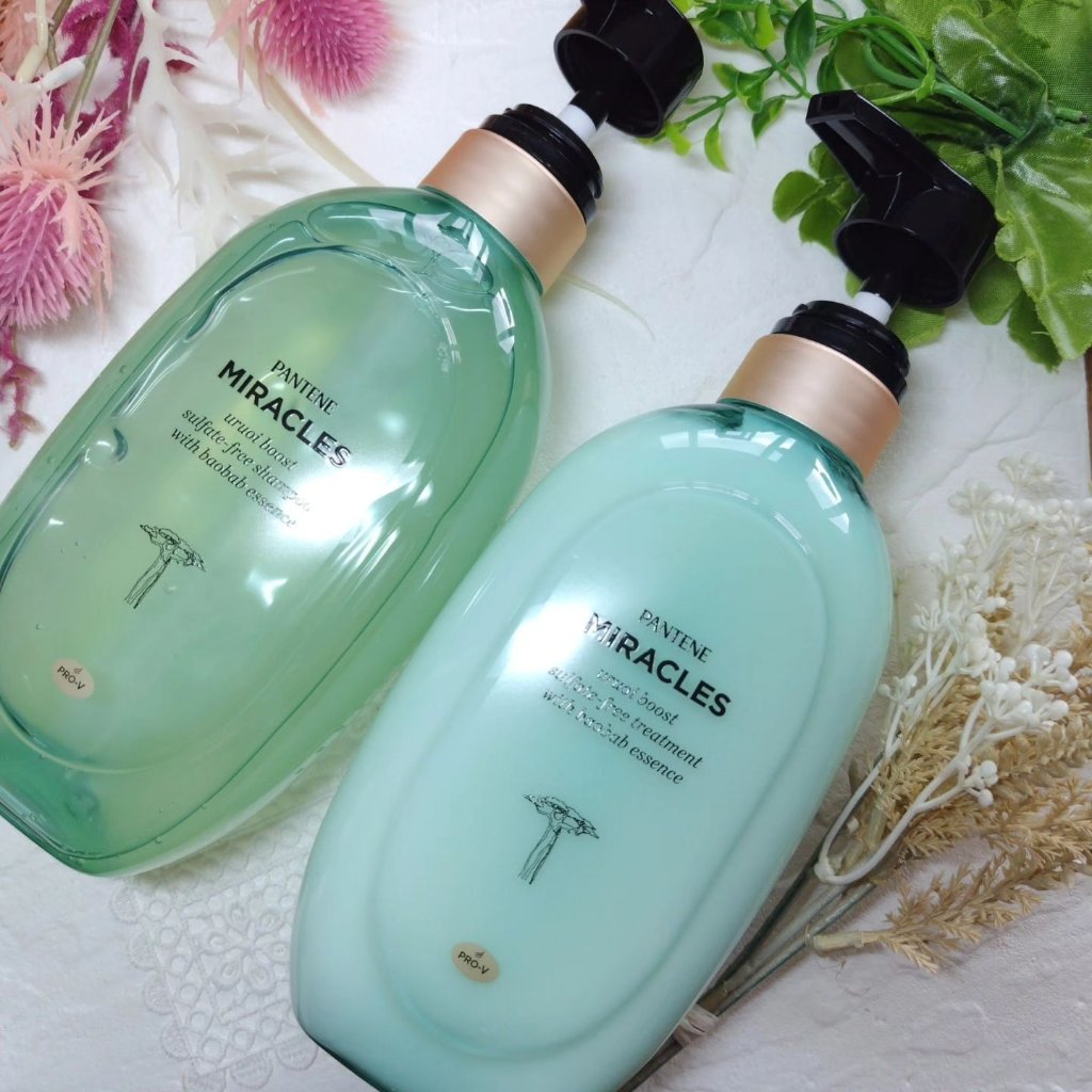 ミラクルズ うるおいブースト シャンプー/トリートメント/パンテーン/市販シャンプーを使ったクチコミ（1枚目）