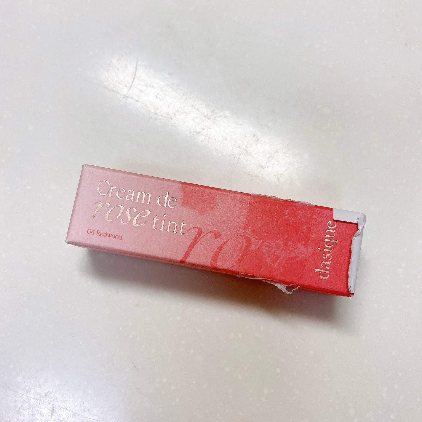 クリームドゥローズティント/dasique/リップティントを使ったクチコミ(5枚目)