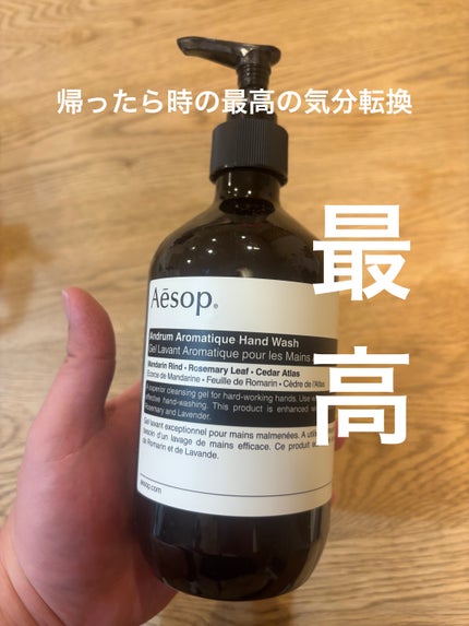 アンドラム アロマティック ハンドウォッシュ/Aesop/ハンドソープを使ったクチコミ(1枚目)