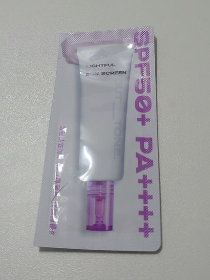 ライトフルトーンアップサンスクリーン/ABOUT TONE/日焼け止めクリームを使ったクチコミ(1枚目)