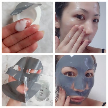 Dr.Jart＋ ドクタージャルト ラバー マスク クリア ラバーのクチコミ「⚠️顔面画像あり⚠️

Dr.Jart Dermask Rubber Mask Clear L.....」（3枚目）