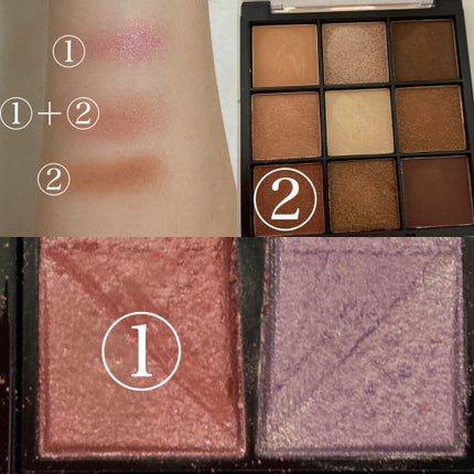 UR GLAM BLOOMING EYE COLOR PALETTE/U R GLAM/アイシャドウパレットを使ったクチコミ(2枚目)